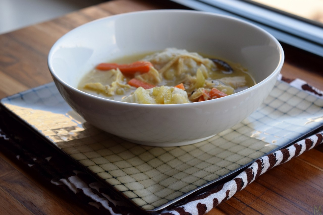 Chicken Soup with Polish Dumplings - Make It Like a Man!