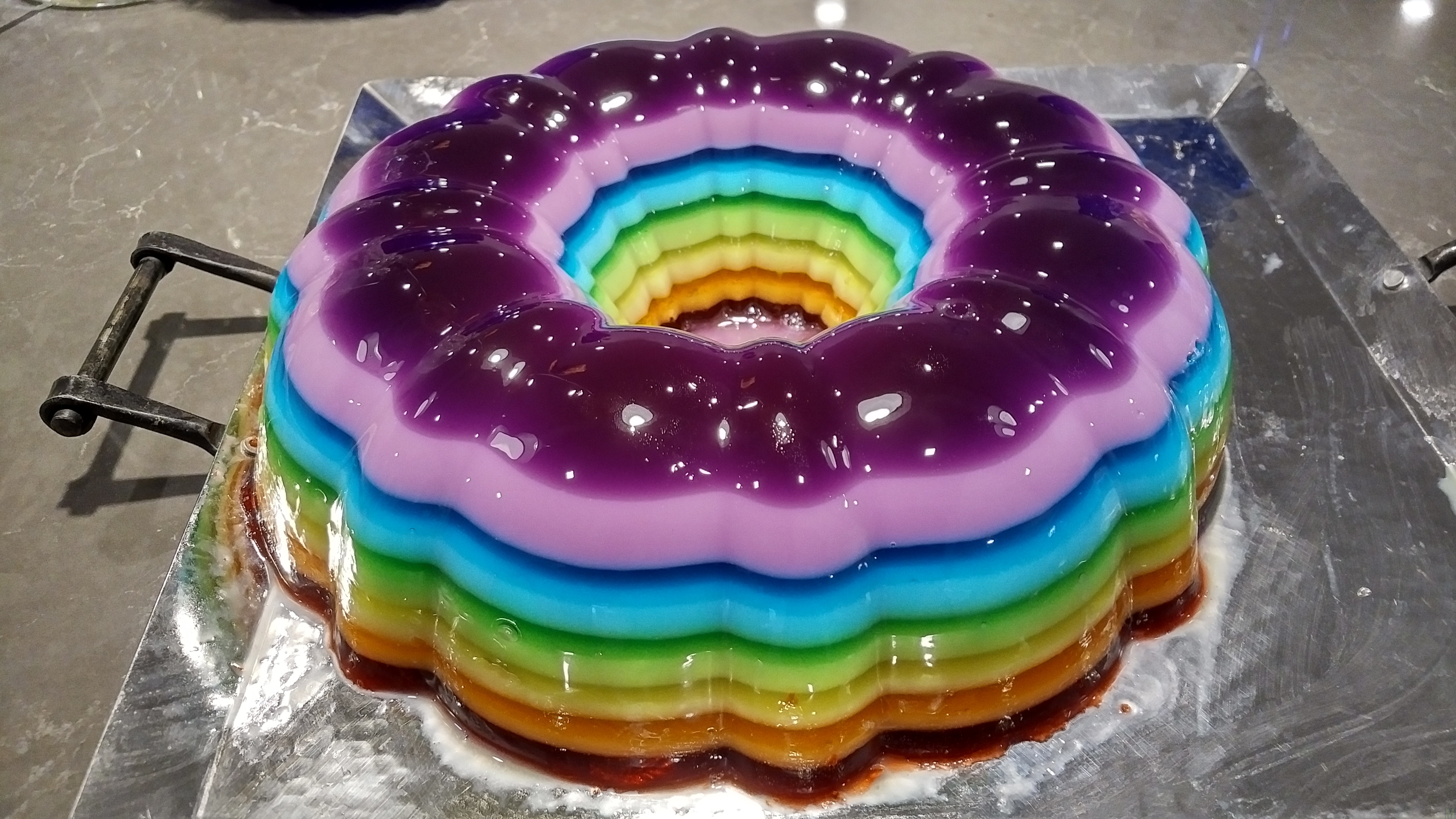 Rainbow Ribbon Mold Recipe 