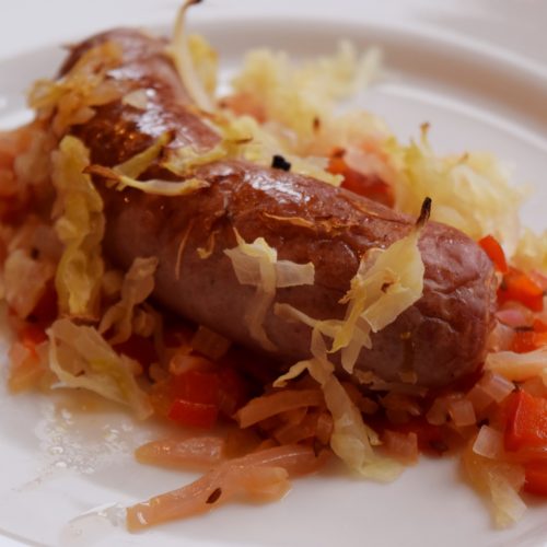 German Sausage and Sauerkraut